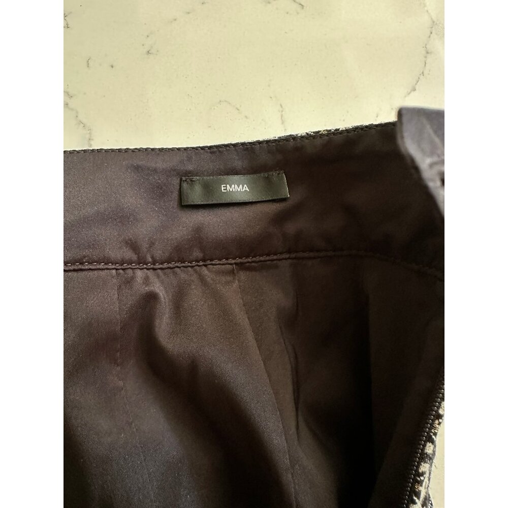 St. John Emma Gold/Black Metallic Jacquard Pants - Holiday Perfection! NWOT - Picture 7 of 11